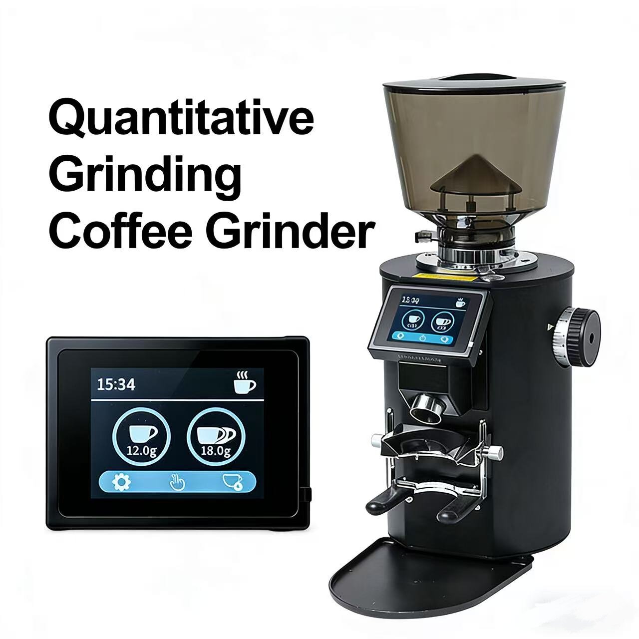 Coffee Grinder Burr Flat - 64mm Titan-Flachmahlwerk Professionelle Kommerzielle Kaffeemühle Gewichtsmahlwerk