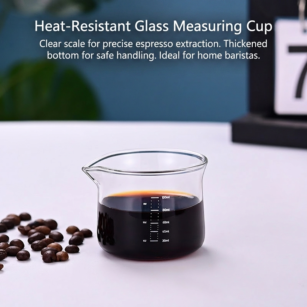 Espresso Shot Glass - 1 Stück Espresso-Schnapsglas aus Borosilikatglas für