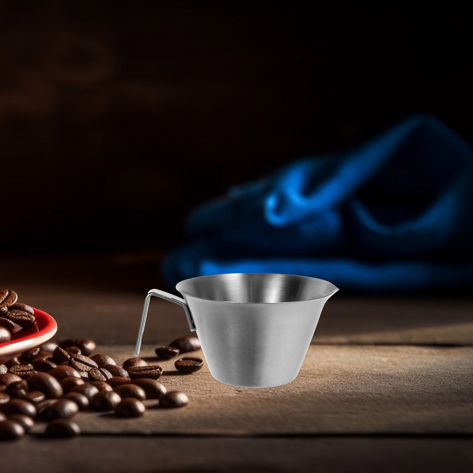 Espresso Shot Glass - Edelstahl-Espresso-Extraktionsbecher mit Markierungen, Messbecher, Kaffeeausgießer, Shotglas,