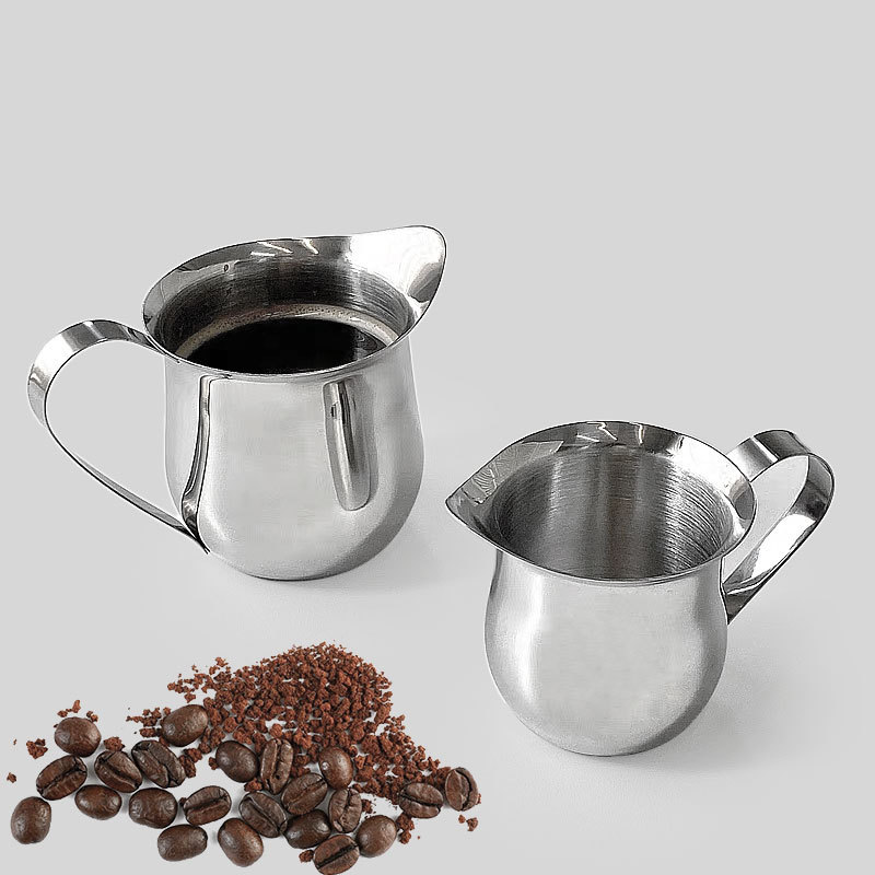 Espresso Shot Glass - 2/3/5/7oz Kaffee-Milchaufschäumkrug aus Stahl, Espresso-Cremekrug mit