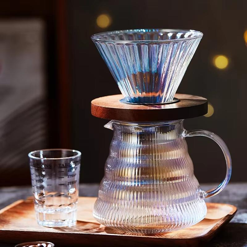 Coffee Equipment Pour Over - Buntes Kaffee-Set zum Übergießen, Tropfmaschine, Kaffeeservice,