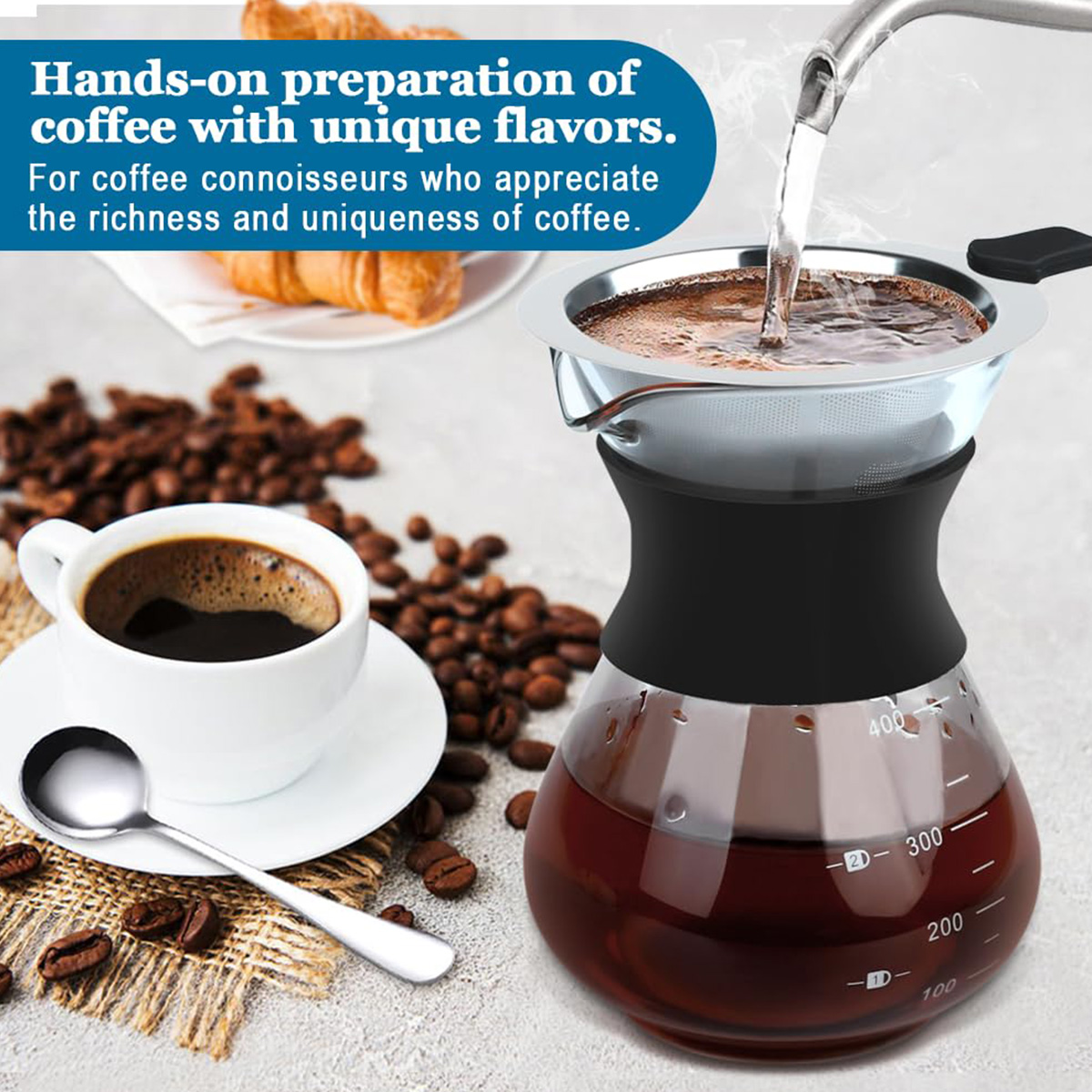 Leeseph Glass Pour Over Kaffee – Coffee Equipment Pour Over Bewertung und Preis